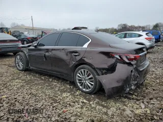 2019 Infiniti Q50 3.0t LUXE with VIN JN1EV7AP7KM512655, listed as a Copart auction lot 52543265 with 68,501 mi miles and Salvage Title. Bid and sale history available at carsss.com. Image 2.