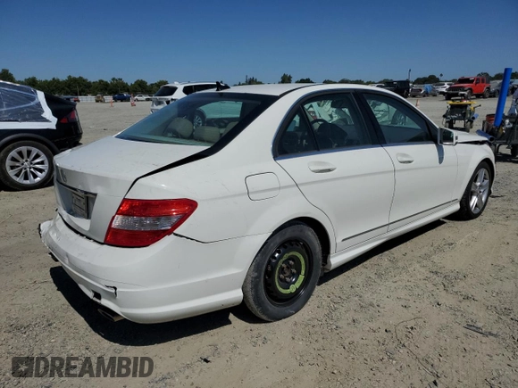 2011 Mercedes-Benz C 300 Sport with VIN WDDGF5EB4BA512612, listed as a Copart auction lot 61852515 with Not provided miles and Salvage title. Bid and sale history available at DreamBid. Image 3.