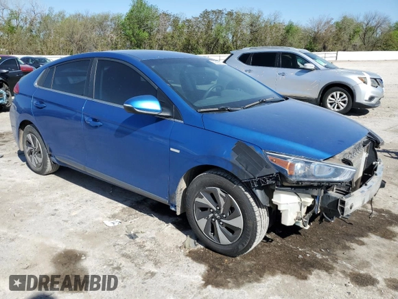 2017 Hyundai Ioniq SEL with VIN KMHC75LC8HU025126, listed as a Copart auction lot 52503575 with 290,114 mi miles and Salvage title. Bid and sale history available at DreamBid. Image 4.
