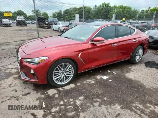 2021 Genesis G70 2.0T с VIN KMTG34LA9MU073692, выставлен на аукционе Copart как лот 63272415 с пробегом 57 075 миль миль и Списание • Salvage title. История ставок и продаж доступна на DreamBid. Изображение 1.