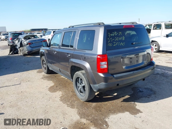 2015 Jeep Patriot Sport with VIN 1C4NJPBB5FD429467, listed as a IAAI auction lot 41972930 with 224,590 mi miles and . Bid and sale history available at carsss.com. Image 3.