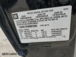 2005 Chevrolet Tahoe Z71 with VIN 1GNEC13T05R272325, listed as a Copart auction lot 39280284 with 155,434 mi miles and Salvage Title. Bid and sale history available at carsss.com. Image 15.