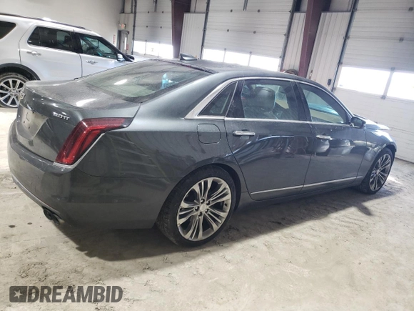 2017 Cadillac CT6 Platinum AWD with VIN 1G6KN5R67HU183399, listed as a Copart auction lot 42323205 with 62,782 mi miles and Salvage title. Bid and sale history available at DreamBid. Image 3.