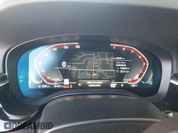 2021 BMW 5 Series 540i with VIN WBA53BJ05MCG02307, listed as a Copart auction lot 48250365 with 29,787 mi miles and Salvage Title. Bid and sale history available at DreamBid. Image 9.