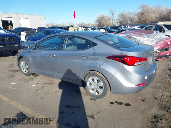 2016 Hyundai Elantra SE with VIN 5NPDH4AE3GH711779, listed as a IAAI auction lot 41290861 with 103,931 mi miles and . Bid and sale history available at DreamBid. Image 3.