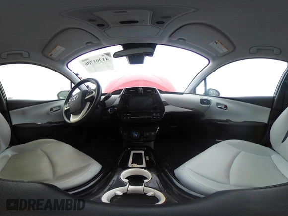 2017 Toyota Prius Two with VIN JTDKARFUXH3531849, listed as a IAAI auction lot 41301786 with 92,163 mi miles. Bid and sale history available at carsss.com. Image 18.