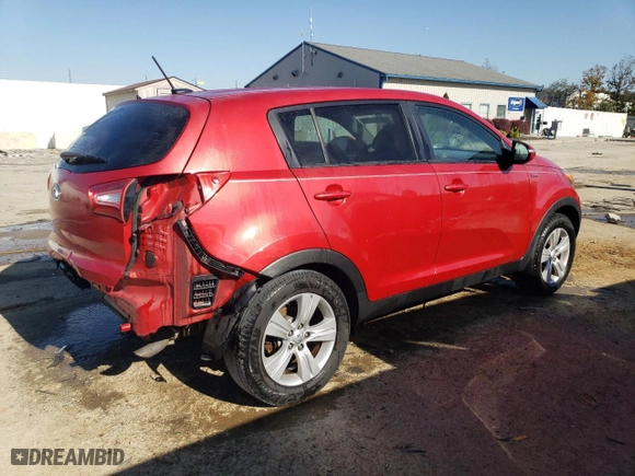 2012 Kia Sportage LX with VIN KNDPBCA25C7280472, listed as a Copart auction lot 74087124 with 108,407 mi miles and Salvage Title. Bid and sale history available at carsss.com. Image 3.
