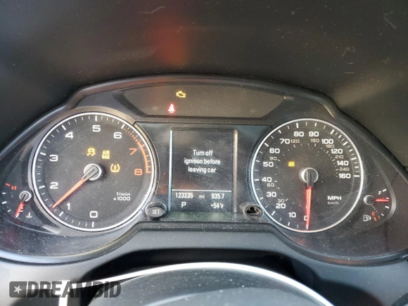 2014 Audi Q5 Premium Plus with VIN WA1DGAFPXEA109584, listed as a Copart auction lot 53900065 with 123,235 mi miles and Salvage title. Bid and sale history available at DreamBid. Image 9.
