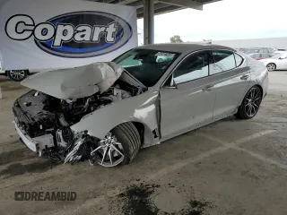 2025 Genesis G70 2.5T with VIN KMTG34SC6SU150874, listed as a Copart auction lot 54582345 with 9,410 mi miles and Salvage title. Bid and sale history available at DreamBid. Image 1.