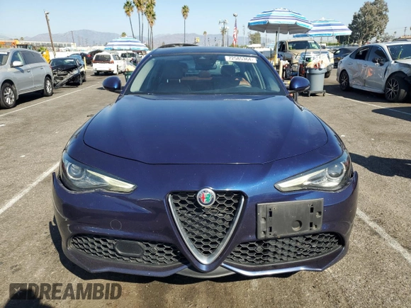2019 Alfa Romeo Giulia Ti Sport with VIN ZARFANBN8K7612203, listed as a Copart auction lot 72585364 with 59,809 mi miles and Salvage Title. Bid and sale history available at carsss.com. Image 5.