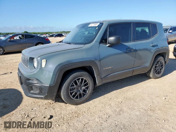 2017 Jeep Renegade Sport with VIN ZACCJAAB6HPG17327, listed as a Copart auction lot 61271045 with 86,675 mi miles and Clean title. Bid and sale history available at DreamBid. Image 1.