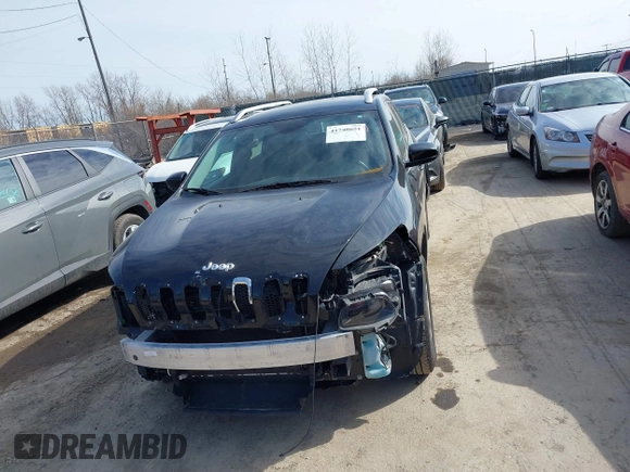 2015 Jeep Cherokee North with VIN 1C4PJMCS4FW792918, listed as a IAAI auction lot 41748651 with 107,034 mi miles. Bid and sale history available at carsss.com. Image 13.