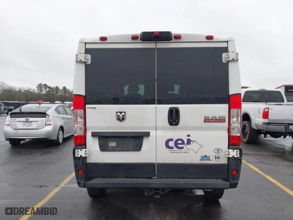 2019 Ram ProMaster Cargo Van with VIN 3C6TRVAG8KE502073, listed as a IAAI auction lot 41430314 with 240,956 mi miles. Bid and sale history available at carsss.com. Image 16.