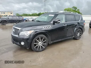 2013 Infiniti QX56 with VIN JN8AZ2NF3D9531167, listed as a Copart auction lot 54248225 with 173,254 mi miles and Salvage title. Bid and sale history available at DreamBid. Image 1.