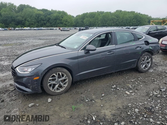 2020 Hyundai Sonata SEL z VIN 5NPEL4JA7LH046296, wystawiony jako Copart lot #57030185 z przebiegiem 42 908 mil mil oraz Szkoda całkowita • Salvage title. Historia ofert i sprzedaży dostępna na DreamBid. Obrazek 1.