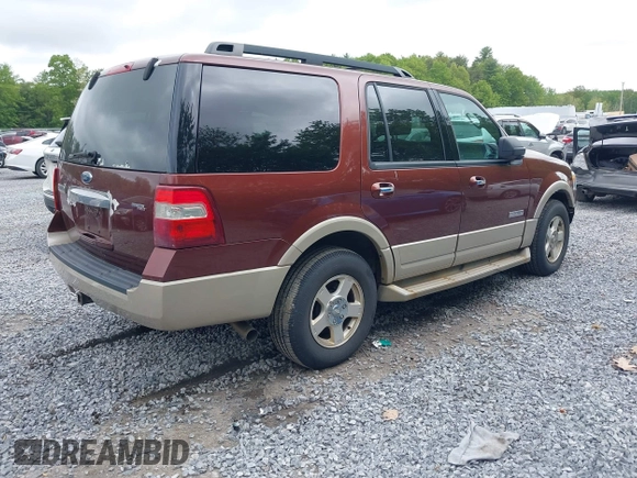 2007 Ford Expedition Eddie Bauer with VIN 1FMFU18527LA61052, listed as a IAAI auction lot 42358316 with 163,531 mi miles and . Bid and sale history available at DreamBid. Image 4.