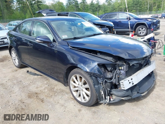 2009 Lexus IS 250 with VIN JTHCK262695031554, listed as a IAAI auction lot 42262468 with 163,631 mi miles and . Bid and sale history available at DreamBid. Image 1.