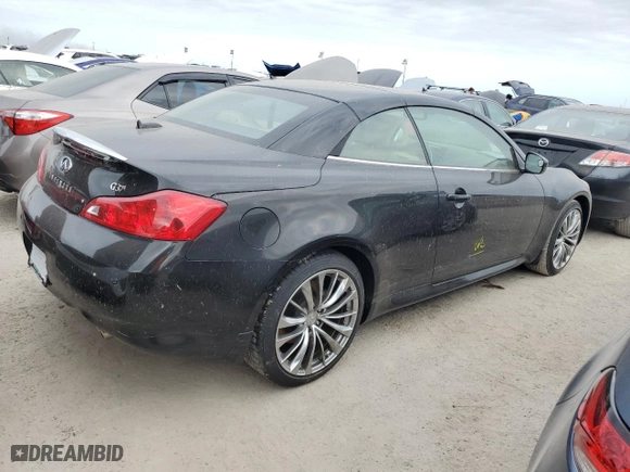 2011 Infiniti G37 Convertible with VIN JN1CV6FE8BM951839, listed as a Copart auction lot 76994124 with 0 mi miles and Salvage Title. Bid and sale history available at carsss.com. Image 3.