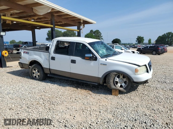 2005 Ford F-150 XLT with VIN 1FTPW14535FA80553, listed as a Copart auction lot 59230285 with 242,408 mi miles and Salvage title. Bid and sale history available at DreamBid. Image 4.
