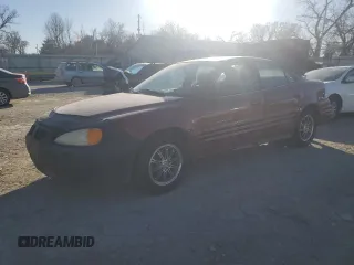 2001 Pontiac Grand Am SE1 with VIN 1G2NF52T81C213775, listed as a Copart auction lot 48061645 with 187,571 mi miles and Salvage title. Bid and sale history available at DreamBid. Image 1.