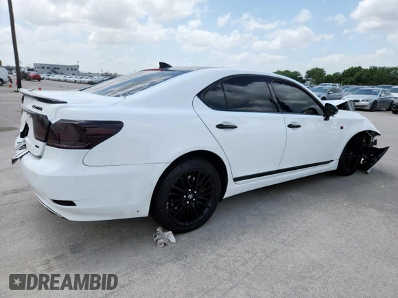 2015 Lexus LS 460 z VIN JTHCL5EF5F5023802, wystawiony jako Copart lot #61601925 z przebiegiem 110 064 mil mil oraz Szkoda całkowita • Salvage title. Historia ofert i sprzedaży dostępna na DreamBid. Obrazek 3.