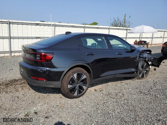 2024 Polestar 2 with VIN YSMFD3KA9RL222235, listed as a Copart auction lot 65530334 with 387 mi miles and Salvage Title. Bid and sale history available at carsss.com. Image 3.