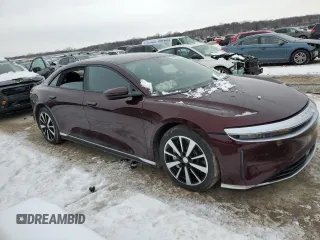 2023 Lucid Air Pure with VIN 50EA1PFA7PA009093, listed as a Copart auction lot 45030945 with 40,349 mi miles and Salvage Title. Bid and sale history available at carsss.com. Image 4.