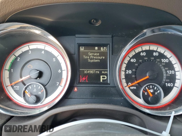2013 Dodge Durango Crew z VIN 1C4RDJDG5DC651668, wystawiony jako Copart lot #57346645 z przebiegiem 164 987 mil mil oraz Szkoda całkowita • Salvage title. Historia ofert i sprzedaży dostępna na DreamBid. Obrazek 9.