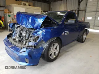 2017 Ram 1500 Express with VIN 3C6JR6AT8HG563771, listed as a Copart auction lot 65816124 with 123,035 mi miles and Salvage title. Bid and sale history available at DreamBid. Image 1.