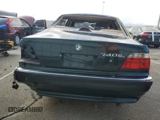 1998 BMW 7 Series 740il with VIN WBAGJ8329WDM24296, listed as a Copart auction lot 73581634 with 247,498 mi miles and Salvage Title. Bid and sale history available at carsss.com. Image 6.