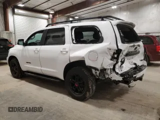2021 Toyota Sequoia TRD Pro with VIN 5TDEY5B10MS181590, listed as a Copart auction lot 41395405 with 0 mi miles and Salvage Title. Bid and sale history available at carsss.com. Image 2.