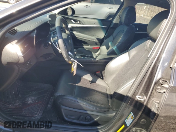 2021 Genesis G70 2.0T with VIN KMTG64LA0MU074883, listed as a Copart auction lot 42581875 with 30,885 mi miles and Non Repairable. Bid and sale history available at carsss.com. Image 7.