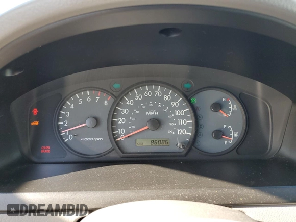 2003 Kia Rio with VIN KNADC165036147905, listed as a Copart auction lot 50461634 with 86,086 mi miles and Salvage Title. Bid and sale history available at carsss.com. Image 9.