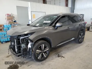 2021 Nissan Rogue Platinum with VIN JN8AT3DD3MW311309, listed as a Copart auction lot 88742975 with 36,460 mi miles and Salvage Title. Bid and sale history available at carsss.com. Image 1.
