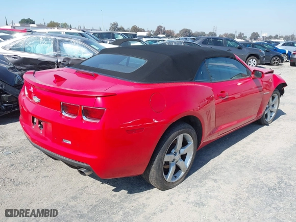 2012 Chevrolet Camaro 2LT with VIN 2G1FC3D30C9113246, listed as a IAAI auction lot 41544096 with 208,583 mi miles. Bid and sale history available at carsss.com. Image 4.