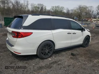 2018 Honda Odyssey EX-L with VIN 5FNRL6H79JB096121, listed as a Copart auction lot 51909765 with 157,150 mi miles and Salvage Title. Bid and sale history available at carsss.com. Image 3.