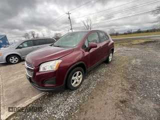 2016 Chevrolet Trax LS with VIN 3GNCJNSB2GL234697, listed as a IAAI auction lot 41842061 with 158,630 mi miles. Bid and sale history available at carsss.com. Image 2.