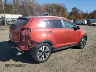 2013 Kia Sportage SX with VIN KNDPCCA67D7495160, listed as a Copart auction lot 78998724 with 142,863 mi miles and Salvage Title. Bid and sale history available at carsss.com. Image 3.