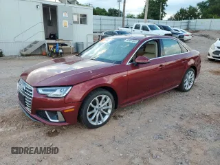 2019 Audi A4 Premium Plus z VIN WAUENAF41KN018999, wystawiony jako Copart lot #60997565 z przebiegiem 4 394 mil mil oraz Czysty tytuł • Clean title. Historia ofert i sprzedaży dostępna na DreamBid. Obrazek 1.