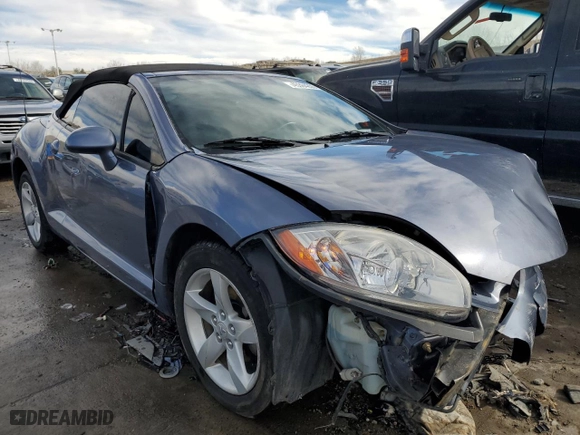 2007 Mitsubishi Eclipse GS with VIN 4A3AL25FX7E043923, listed as a Copart auction lot 45384255 with 57291 miles and Salvage Title. Bid and sale history available at carsss.com. Image 4.