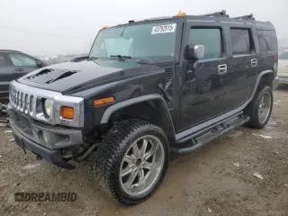 2003 Hummer H2 with VIN 5GRGN23U83H143843, listed as a Copart auction lot 43792915 with 115,569 mi miles and Salvage Title. Bid and sale history available at carsss.com. Image 1.