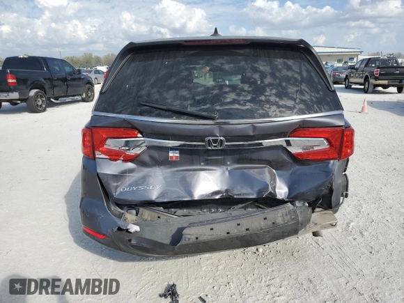 2019 Honda Odyssey EX with VIN 5FNRL6H50KB010498, listed as a Copart auction lot 45199565 with 82,964 mi miles and Salvage Title. Bid and sale history available at carsss.com. Image 6.