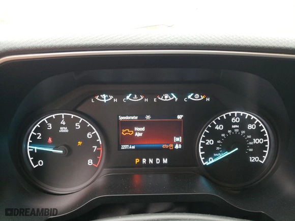 2022 Ford F-150 XL with VIN 1FTFW1E54NKD97002, listed as a Copart auction lot 50635305 with 22,177 mi miles and Salvage Title. Bid and sale history available at carsss.com. Image 9.