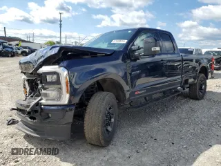 2024 Ford F-350 with VIN 1FT8X3BM9REC16963, listed as a Copart auction lot 57409615 with 21,712 mi miles and Salvage title. Bid and sale history available at DreamBid. Image 1.