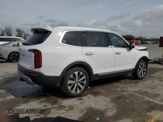 2022 Kia Telluride S with VIN 5XYP64HC8NG291769, listed as a Copart auction lot 47357995 with 41,982 mi miles and Salvage title. Bid and sale history available at DreamBid. Image 3.
