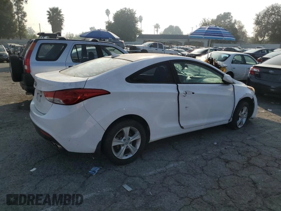 2013 Hyundai Elantra Coupe GS PZEV with VIN KMHDH6AE7DU013006, listed as a Copart auction lot 83256634 with 139,193 mi miles and Clean Title. Bid and sale history available at carsss.com. Image 3.