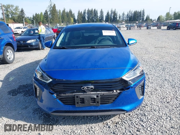 2017 Hyundai Ioniq Limited with VIN KMHC85LC9HU049108, listed as a IAAI auction lot 42120890 with 62,155 mi miles and . Bid and sale history available at DreamBid. Image 12.