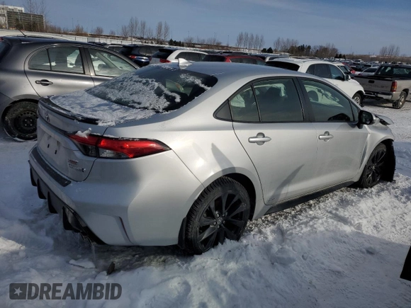 2023 Toyota Corolla Hybrid LE with VIN JTDBDMHE4P3004517, listed as a Copart auction lot 43512995 with 61,000 mi miles and Clean Title. Bid and sale history available at carsss.com. Image 3.