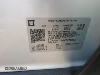 2019 GMC Acadia SLE with VIN 1GKKNLLA4KZ272604, listed as a Copart auction lot 61494355 with 99,828 mi miles and Salvage title. Bid and sale history available at DreamBid. Image 13.