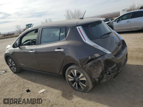 2016 Nissan LEAF SV with VIN 1N4BZ0CP0GC303642, listed as a Copart auction lot 84659664 with 95,180 mi miles and Salvage Title. Bid and sale history available at carsss.com. Image 2.